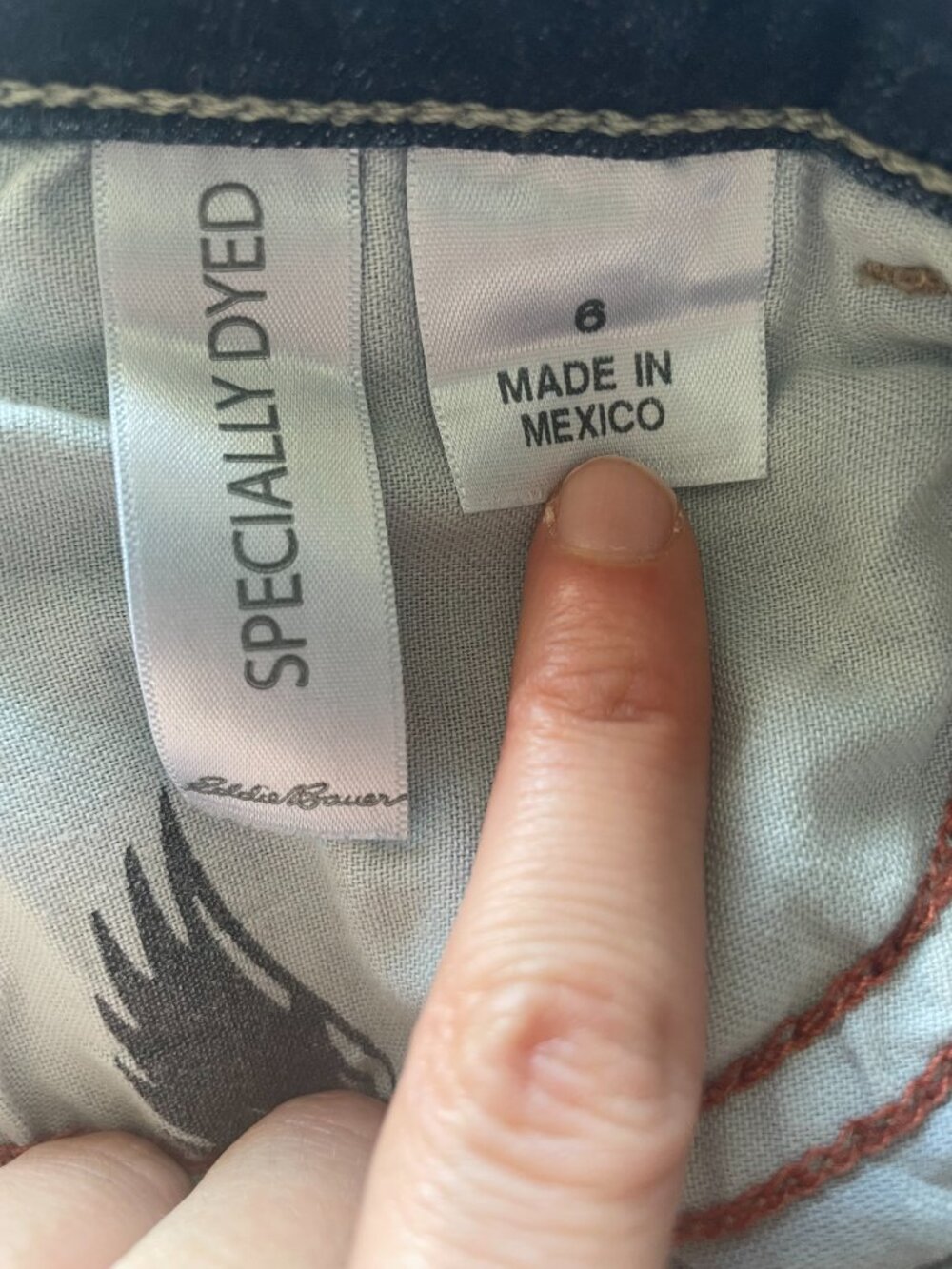Eddie Bauer Cuffed Denim Shorts - Picture 3 of 3
